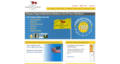 Desktop Screenshot of fiberglass-flagpoles-of-america.com