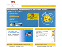 Tablet Screenshot of fiberglass-flagpoles-of-america.com